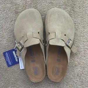 Birkenstock Boston suede taupe